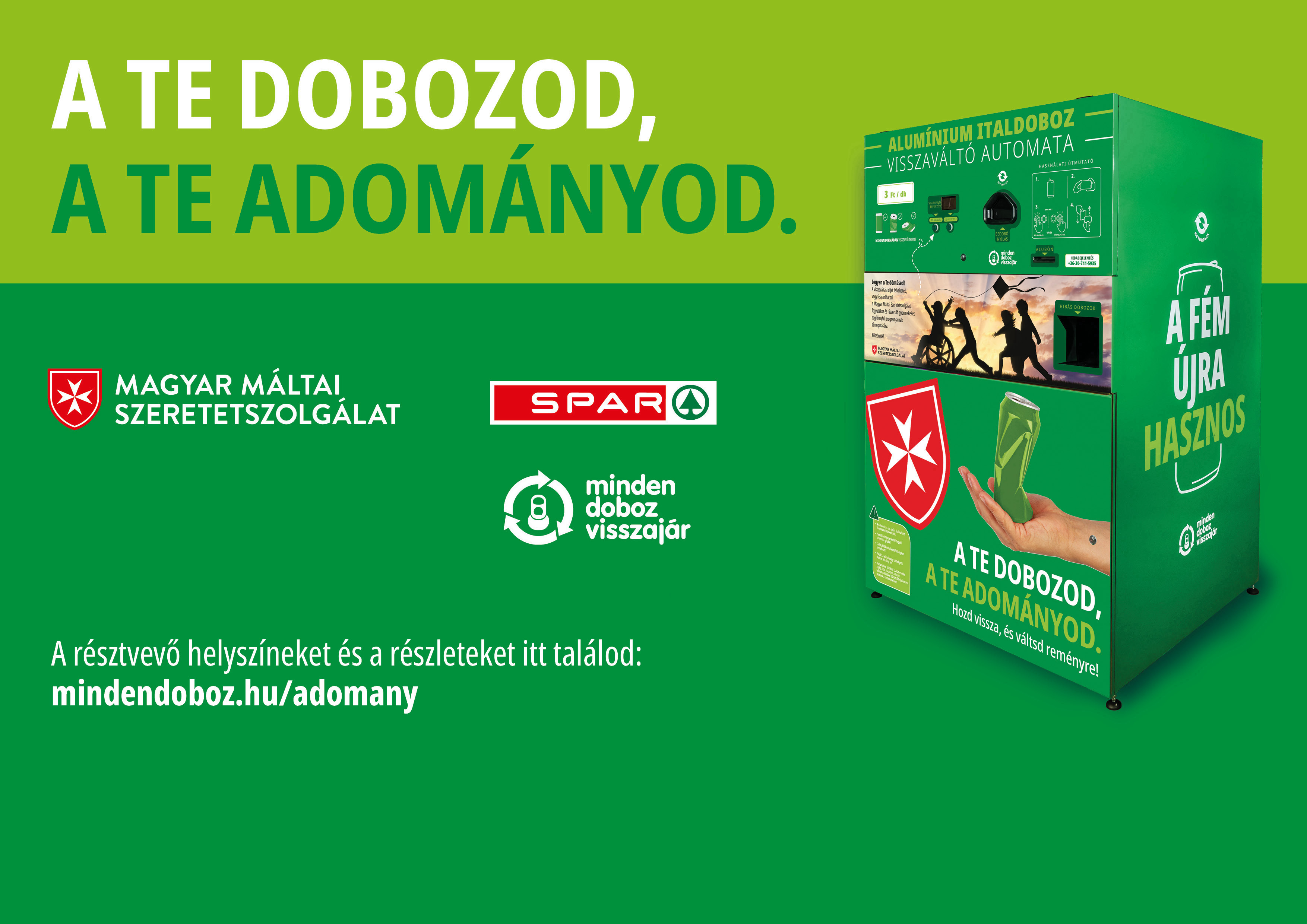 A te dobozod, a te adományod!