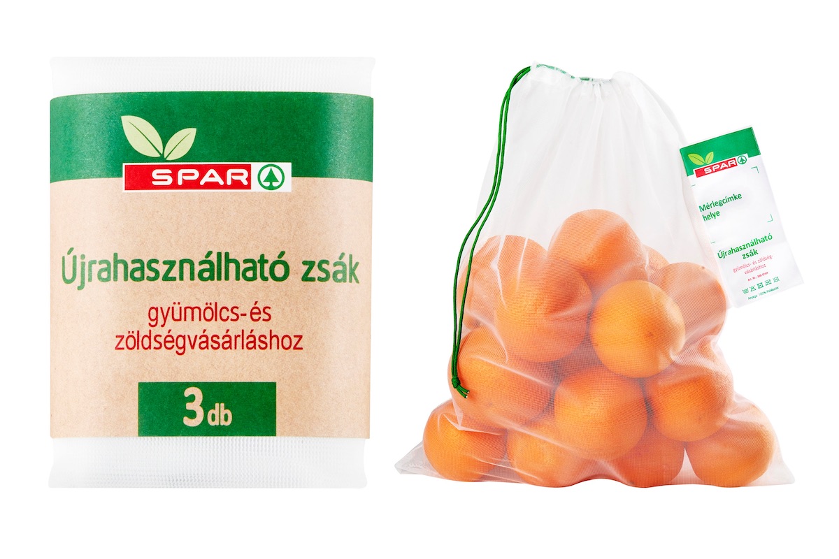 Újrahasználható zöldség- és gyümölcstároló tasakok a SPAR-ban
